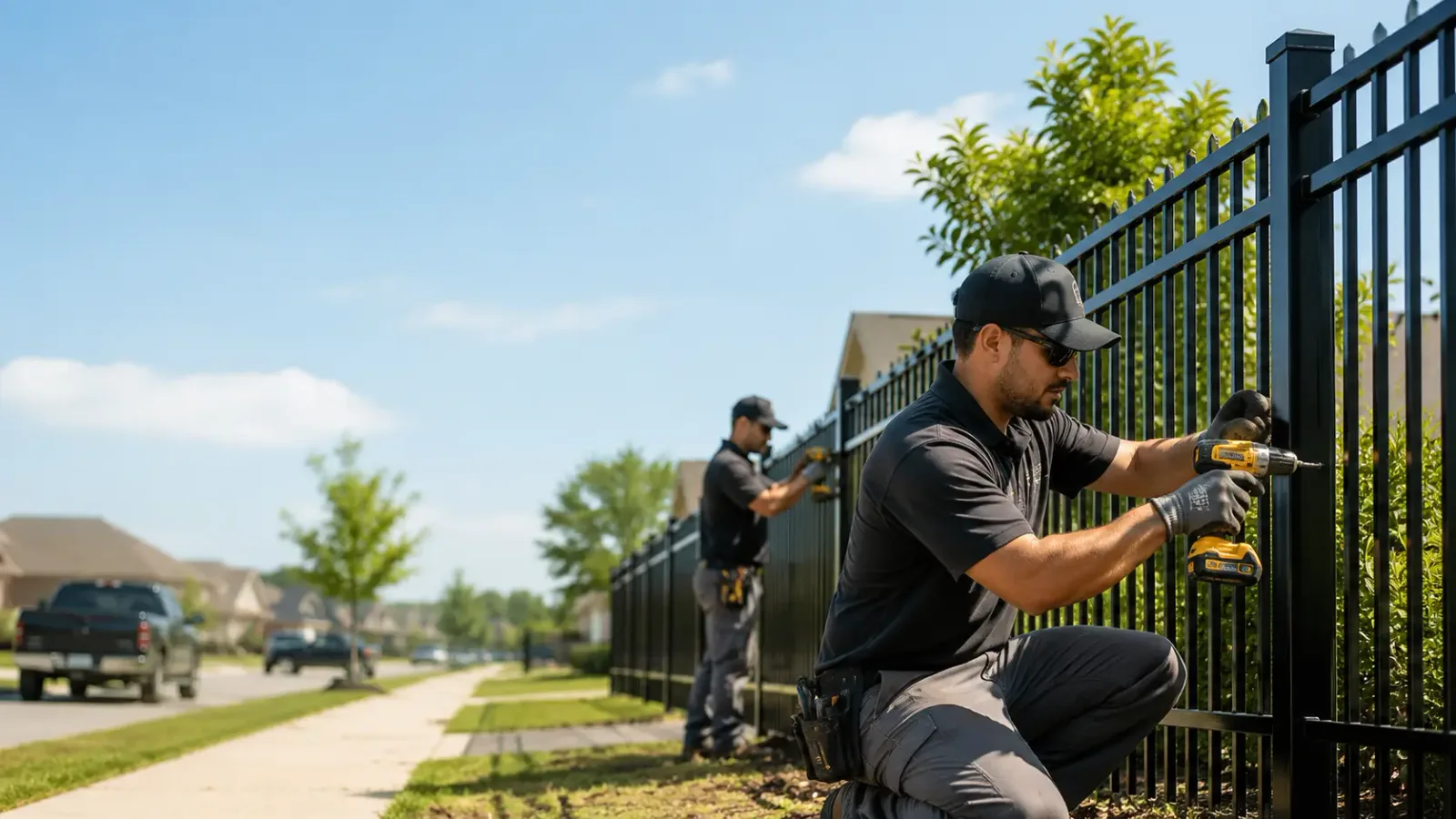 Metal Fence Installation in Mission, TX